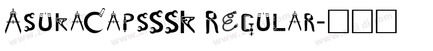 AsukaCapsSSK Regular字体转换